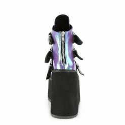 Demonia Punk & Goth SWING-105 - Purple Iridescent Vegan Leather