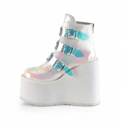 Demonia SWING-105 - Pearl Iridescent Vegan Leather Punk & Goth