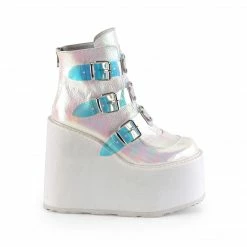 Demonia SWING-105 - Pearl Iridescent Vegan Leather Punk & Goth