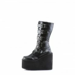 Demonia SWING-220 - Blk Vegan Leather