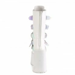 Demonia SWING-230 - Wht Vegan Leather