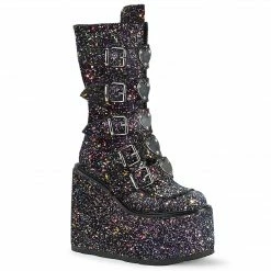 Demonia SWING-230G - Blk Multi Glitter