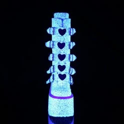 Demonia SWING-230G - Wht Multi Glitter Punk & Goth