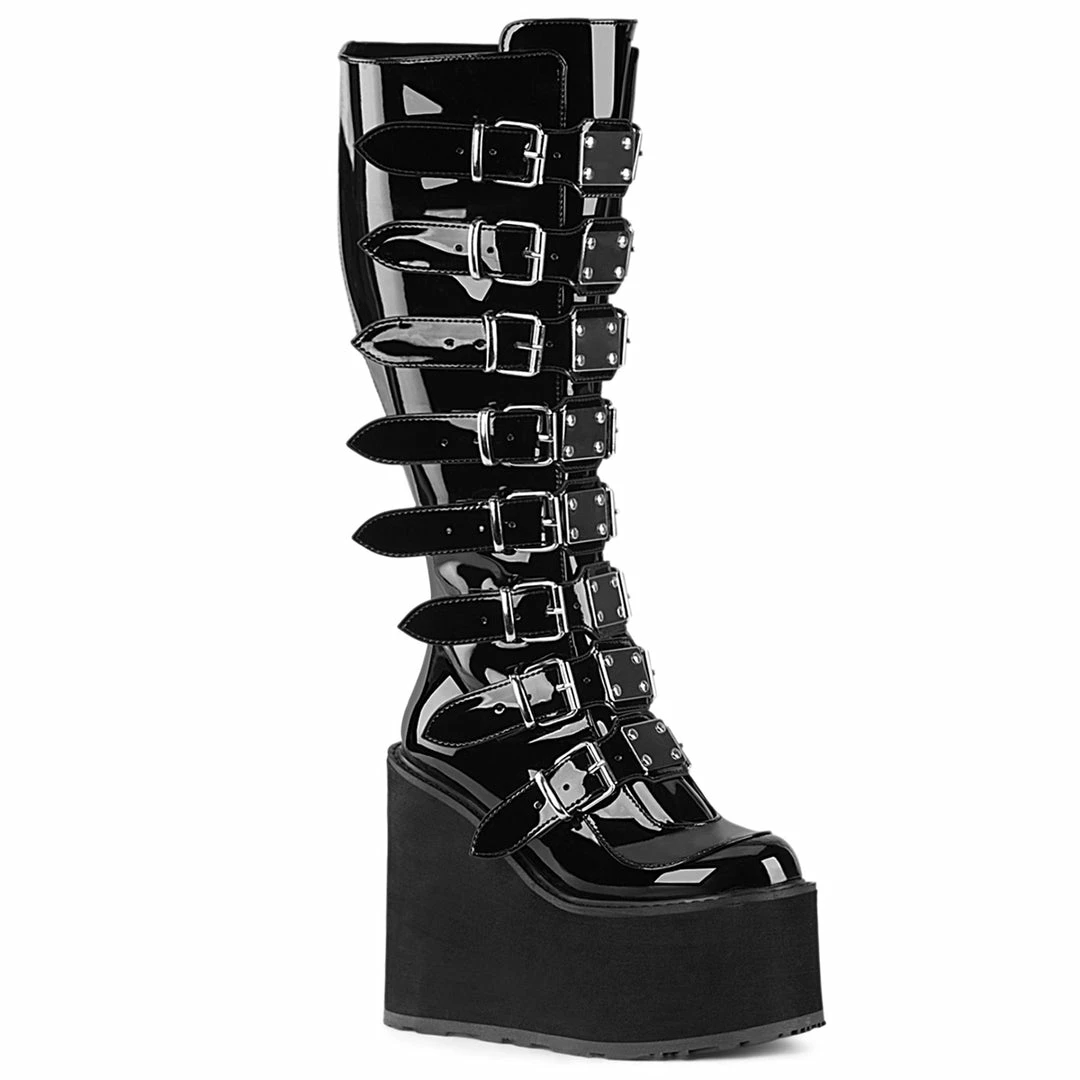 Demonia Punk & Goth SWING-815WC - Blk Pat 3 Demonia Punk & Goth SWING-815WC - Blk Pat