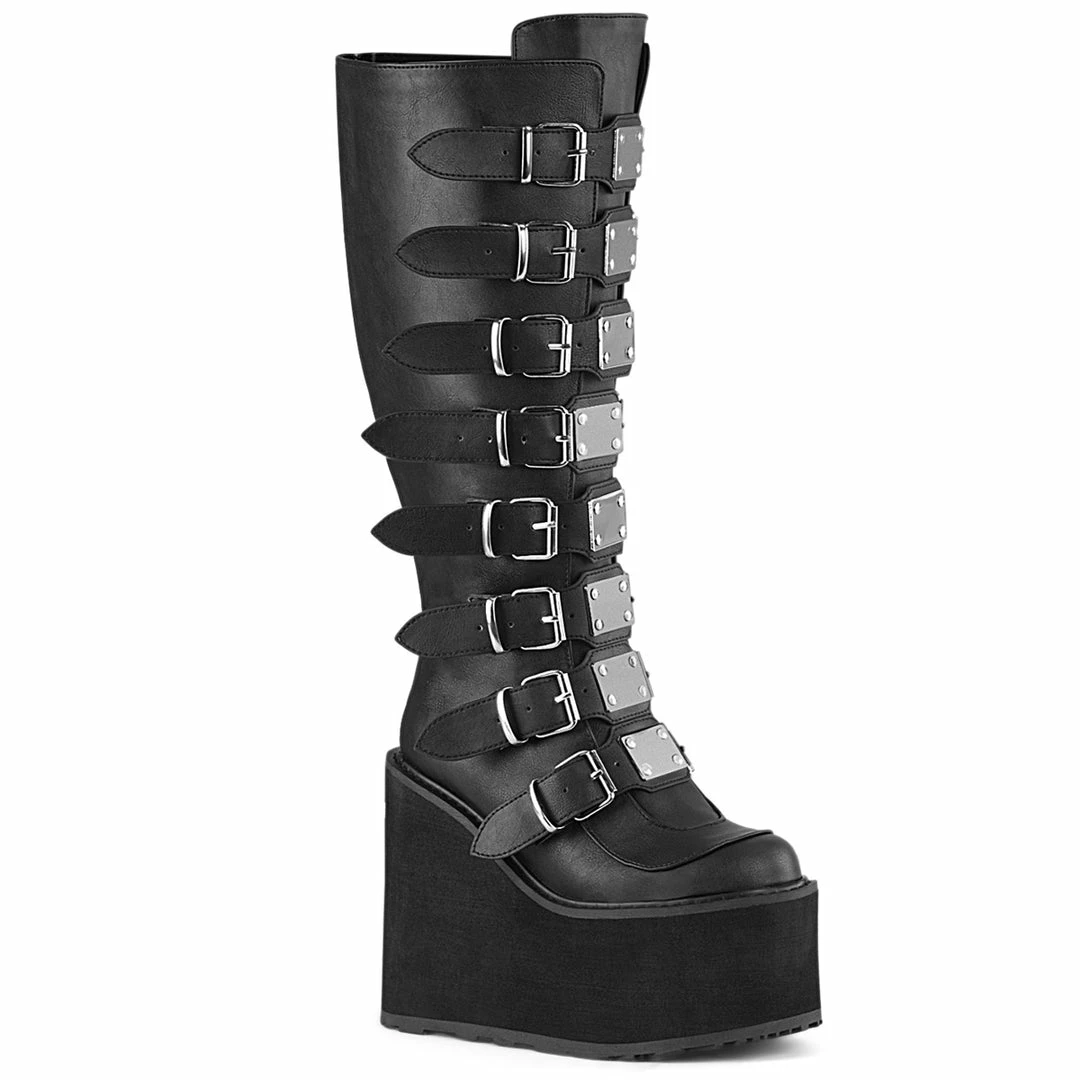 Demonia SWING-815WC - Blk Vegan Leather Punk & Goth 3 Demonia SWING-815WC - Blk Vegan Leather Punk & Goth