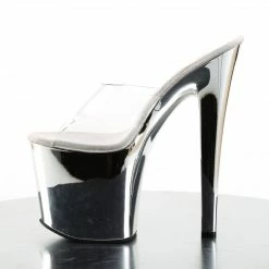 Pleaser TABOO-701 - Clr/Slv Chrome Exotic Dancing