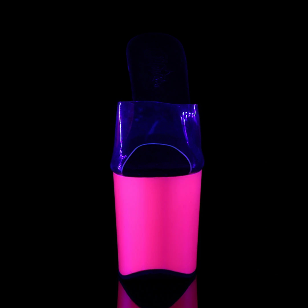 Pleaser TABOO-701UV - Clr/Neon Pink 4 Pleaser TABOO-701UV - Clr/Neon Pink