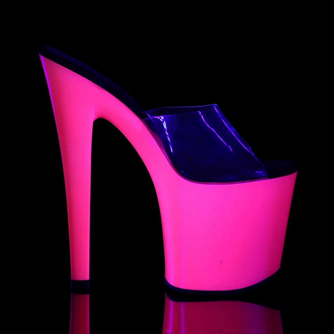 Pleaser TABOO-701UV - Clr/Neon Pink 7 Pleaser TABOO-701UV - Clr/Neon Pink