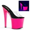 Pleaser TABOO-701UV - Clr/Neon Pink