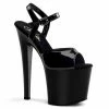 Pleaser TABOO-709 - Blk Pat/Blk Exotic Dancing