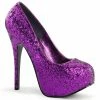 Bordello TEEZE-06G - Purple Glitter