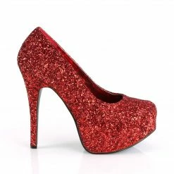 Pleaser Pink Label TEEZE-06GW - Red Glitter