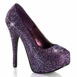 Bordello TEEZE-06R - Purple Satin-Irid RS Burlesque