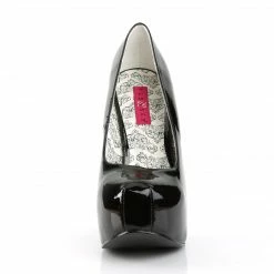 Pleaser Pink Label Drag Queen TEEZE-06W - Blk Pat