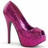 Bordello Burlesque TEEZE-22G - H. Pink Glitter