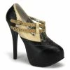 Bordello TEEZE-24 - Blk-Beige Pu 1 Bordello TEEZE-24 - Blk-Beige Pu