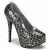Bordello Burlesque TEEZE-37 - Slv Cheetah Pat