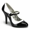 Bordello Burlesque TEMPT-07 - Blk-Wht Pu