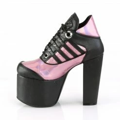 Demonia TORMENT-216 - Blk Vegan Leather-Pink Hologram Punk & Goth 9 Demonia TORMENT-216 - Blk Vegan Leather-Pink Hologram Punk & Goth