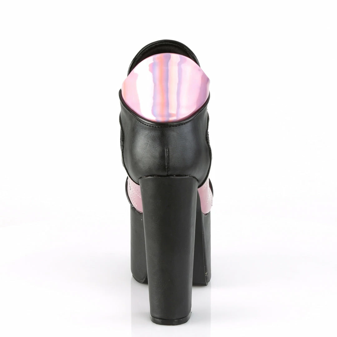 Demonia TORMENT-216 - Blk Vegan Leather-Pink Hologram Punk & Goth 6 Demonia TORMENT-216 - Blk Vegan Leather-Pink Hologram Punk & Goth