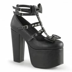 Demonia Punk & Goth TORMENT-600 - Blk Vegan Leather