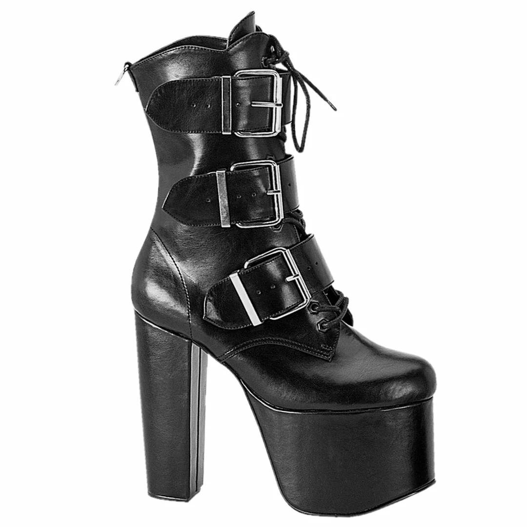 Demonia TORMENT-703 - Blk Vegan Leather Punk & Goth 3 Demonia TORMENT-703 - Blk Vegan Leather Punk & Goth