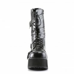 Demonia TRASHVILLE-205 - Blk Vegan Leather Punk & Goth