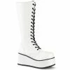 Demonia TRASHVILLE-502 - Wht Vegan Leather 1 Demonia TRASHVILLE-502 - Wht Vegan Leather