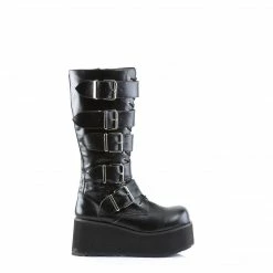 Demonia TRASHVILLE-518 - Blk Vegan Leather