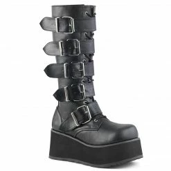 Demonia TRASHVILLE-518 - Blk Vegan Leather
