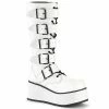 Demonia TRASHVILLE-518 - Wht Vegan Leather