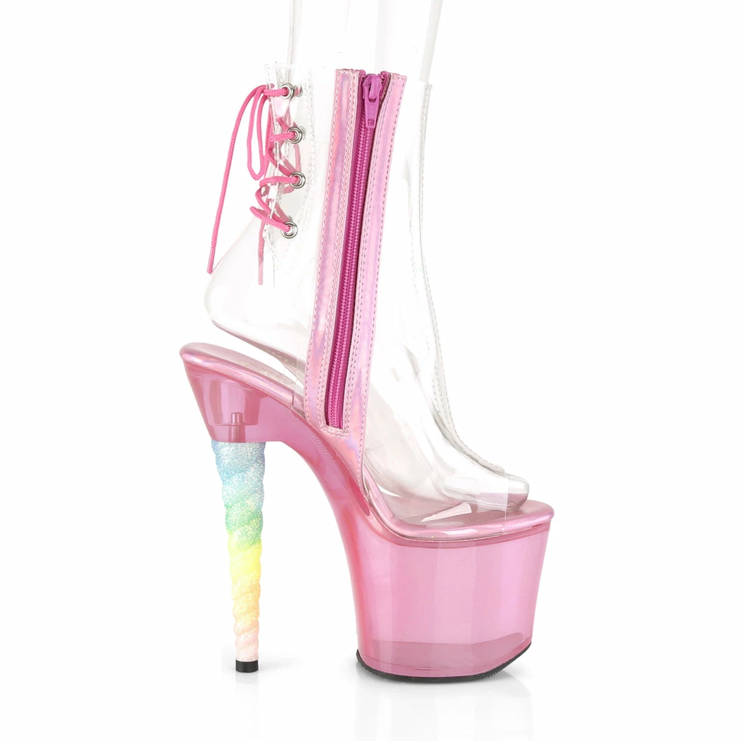 Pleaser UNICORN-1018C - Clr/Bubble Gum Pink Tinted 7 Pleaser UNICORN-1018C - Clr/Bubble Gum Pink Tinted