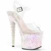 Pleaser UNICORN-708LG - Clr/Opal Multi Glitter Exotic Dancing