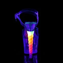 Pleaser Exotic Dancing UNICORN-708MG - Clr-Blk/Clr