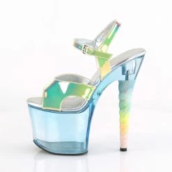 Pleaser Exotic Dancing UNICORN-711T - Green Shifting TPU/Baby Blue Tinted 9 Pleaser Exotic Dancing UNICORN-711T - Green Shifting TPU/Baby Blue Tinted