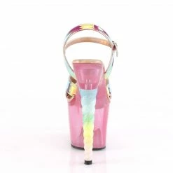 Pleaser UNICORN-711T - Pink Shifting TPU/Bubble Gum Pink Tinted