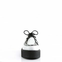 Demonia V-CREEPER-502 - Wht Vegan Leather