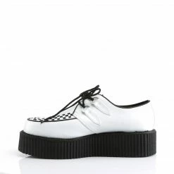 Demonia V-CREEPER-502 - Wht Vegan Leather