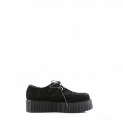 Demonia Punk & Goth V-CREEPER-502S - Blk Vegan Suede
