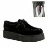 Demonia Punk & Goth V-CREEPER-502S - Blk Vegan Suede