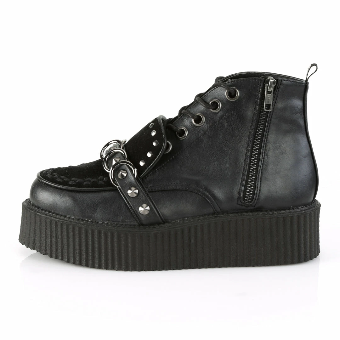 Demonia V-CREEPER-555 - Blk Vegan Leather-Faux Suede Punk & Goth 5 Demonia V-CREEPER-555 - Blk Vegan Leather-Faux Suede Punk & Goth