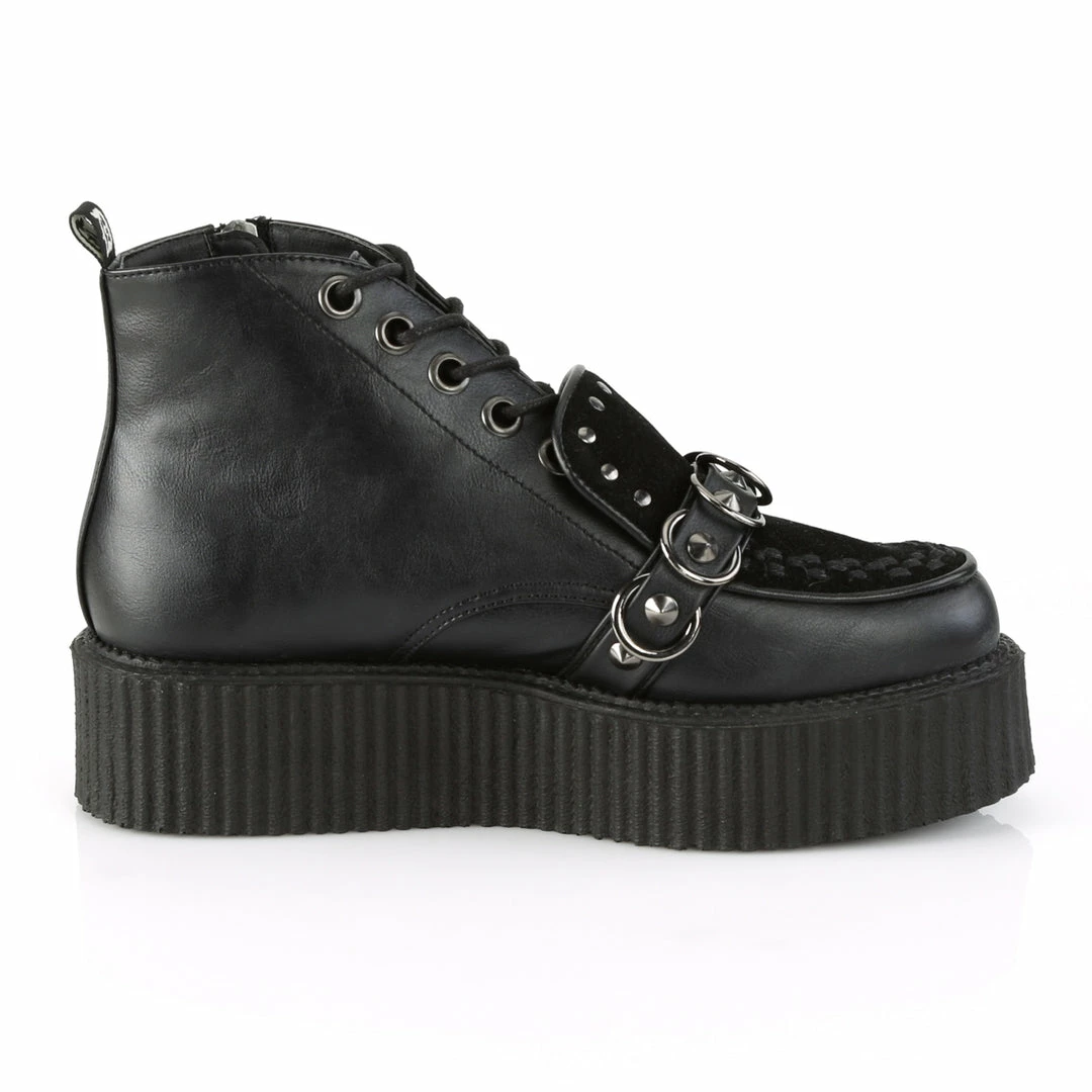 Demonia V-CREEPER-555 - Blk Vegan Leather-Faux Suede Punk & Goth 7 Demonia V-CREEPER-555 - Blk Vegan Leather-Faux Suede Punk & Goth
