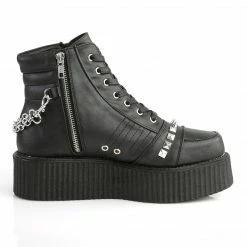 Demonia Punk & Goth V-CREEPER-565 - Blk Vegan Leather