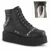 Demonia Punk & Goth V-CREEPER-565 - Blk Vegan Leather