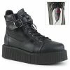 Demonia V-CREEPER-566 - Blk Vegan Leather Punk & Goth