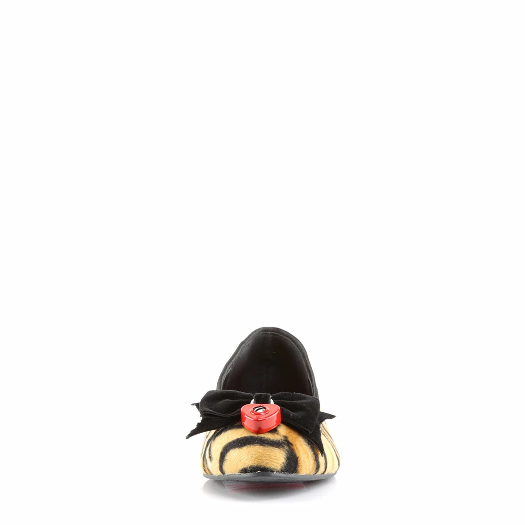 Demonia VAIL-02 - Tiger Print Faux Hair Punk & Goth 4 Demonia VAIL-02 - Tiger Print Faux Hair Punk & Goth