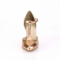 Pleaser VANITY-415 - Rose Gold Metallic Pu