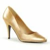 Pleaser VANITY-420 - Gold Faux Leather