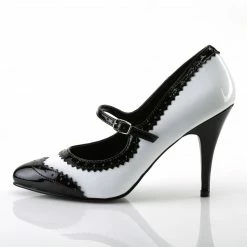 Pleaser VANITY-442 - Blk-Wht Pat 9 Pleaser VANITY-442 - Blk-Wht Pat