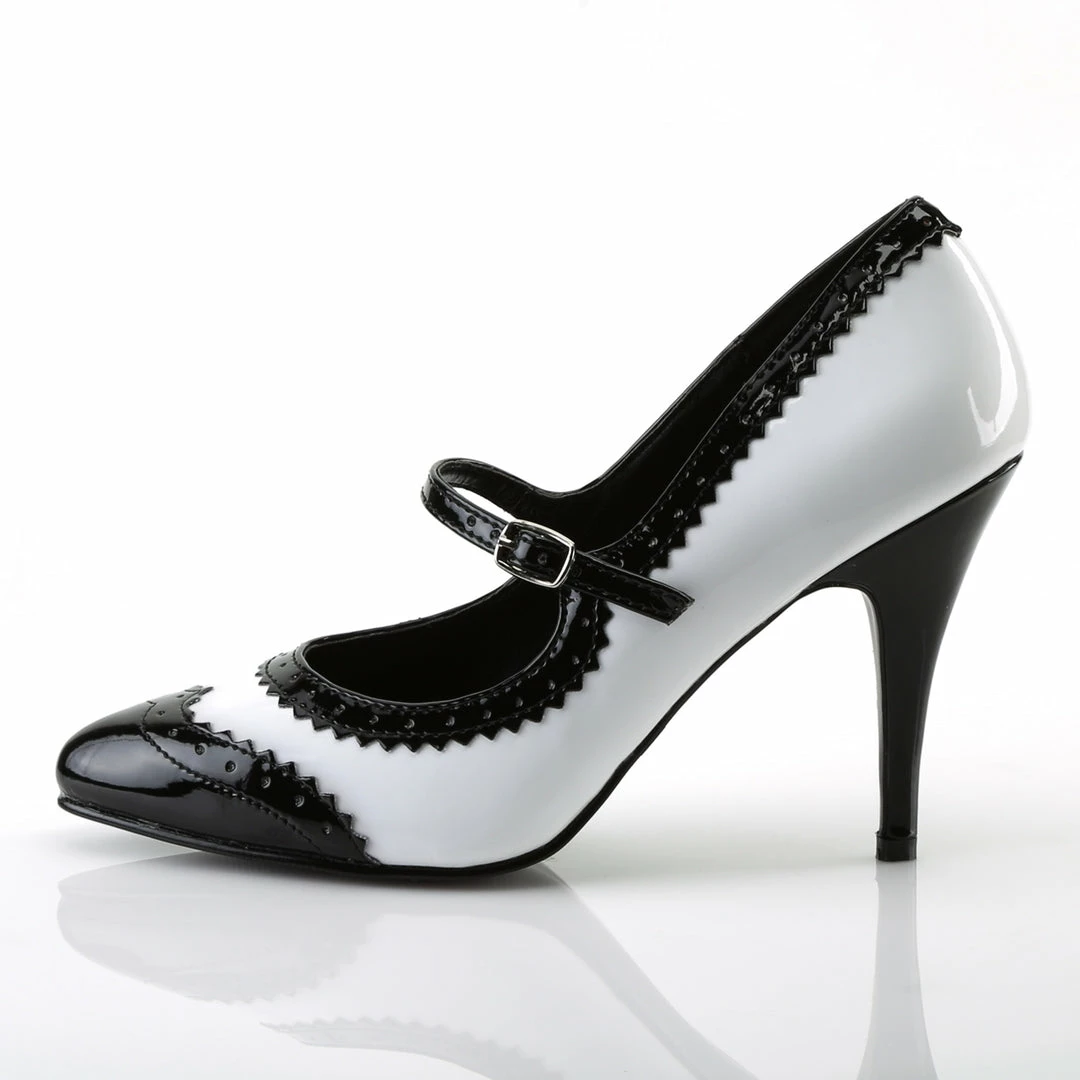 Pleaser VANITY-442 - Blk-Wht Pat 5 Pleaser VANITY-442 - Blk-Wht Pat